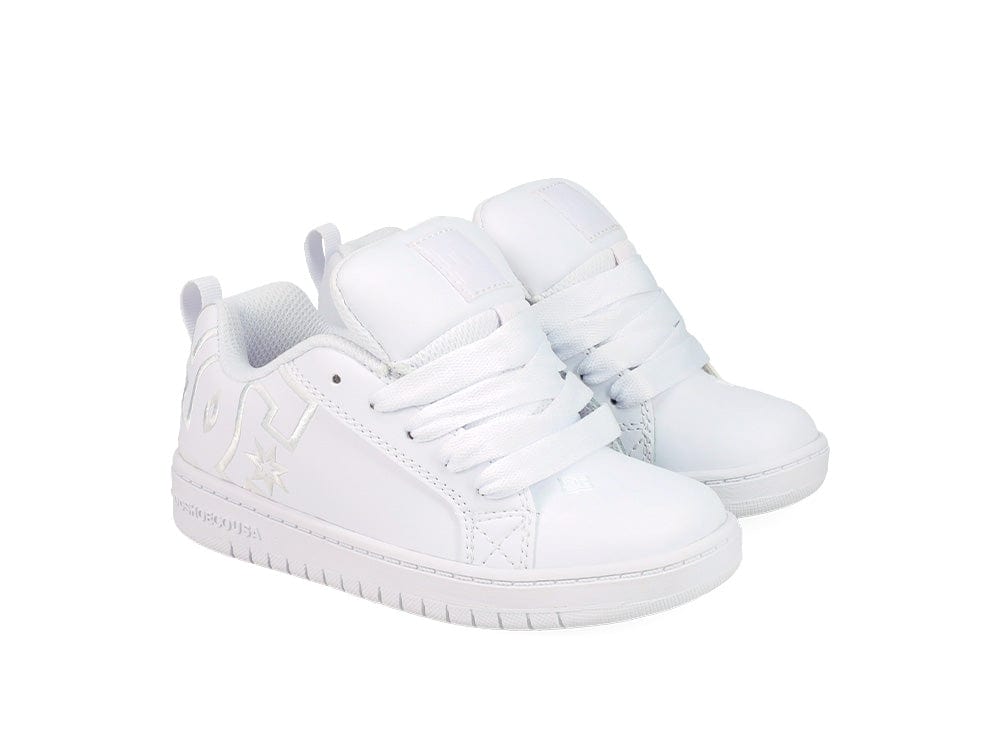 Zapatillas Dc Court Graffik Junior Blanco
