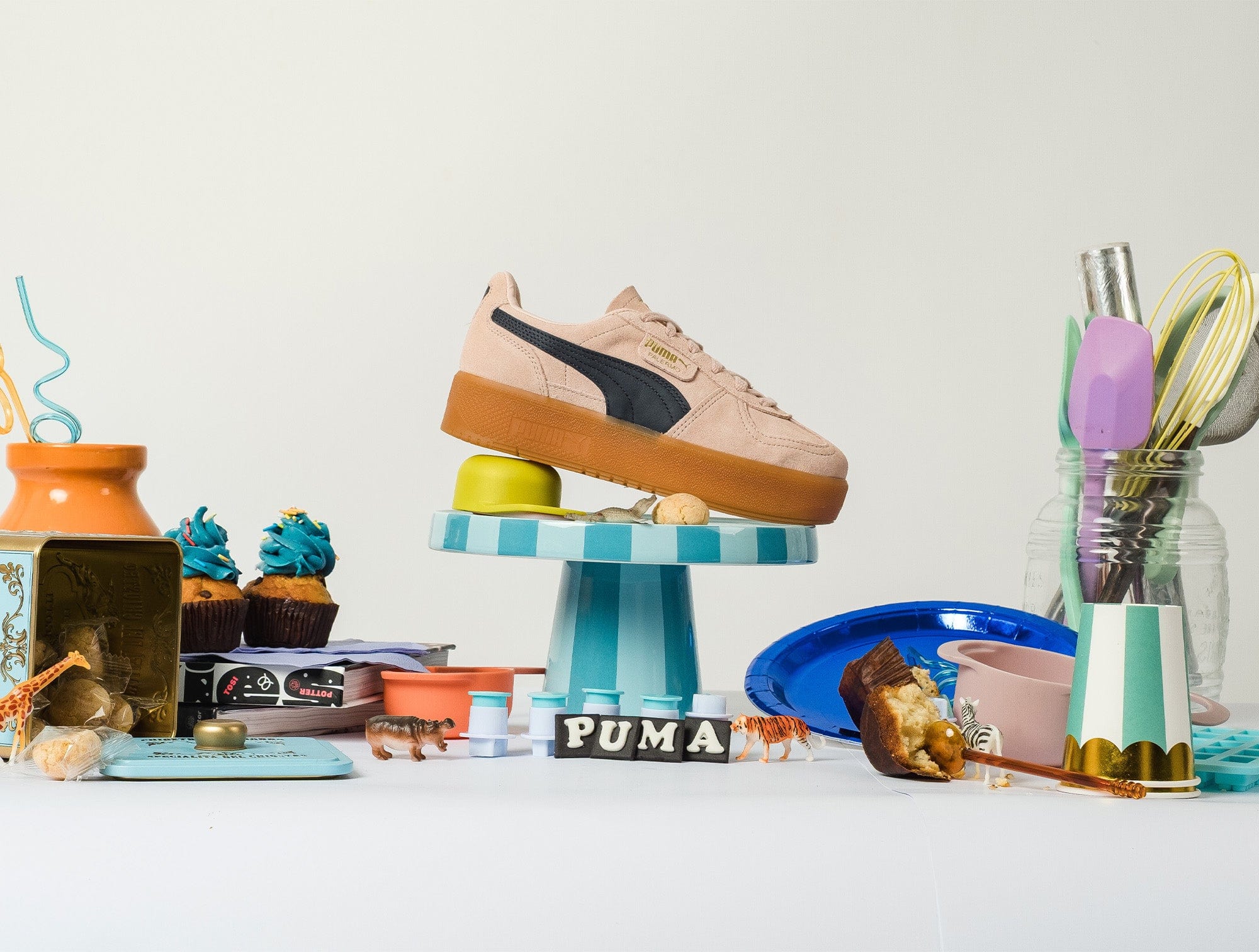 Zapatillas Puma Palermo Elevata Mujer Rosado